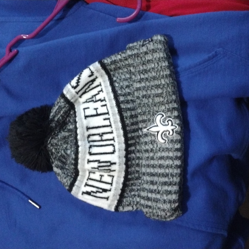 New Orleans Saints NFL New Era Beanie Grey Black White One Size Fits All